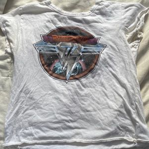 Vintage Van Halen world tour crop top